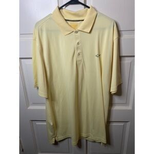 Mens Greg Norman Yellow Polo Size XL
